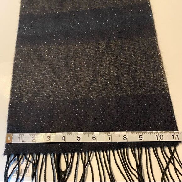 Cejon Scarf dark Navy blue nylon/acrylic made in Italy 11x70 *NEW* - Picture 5 of 8